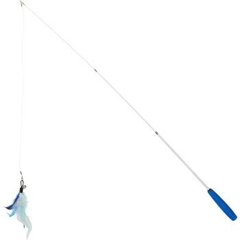 FIT+FUN Fit + Fun Spielzeug Katzenangel, mit Glöckchen und austauschbaren Federn 40 cm