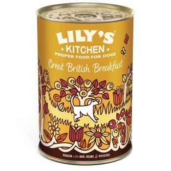 LILY'S KITCHEN Nassfutter für Hunde Adult Hirsch mit Schinken, Bohnen und Kartoffeln 6x400 g