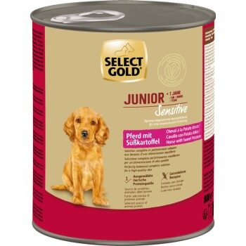 SELECT GOLD Sensitive Junior Pferd mit Süßkartoffel 6x800 g