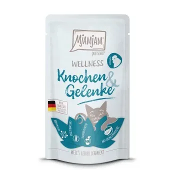 MjAMjAM Nassfutter Katze Adult, Wellness Knochen & Gelenke 12x125 g Huhn