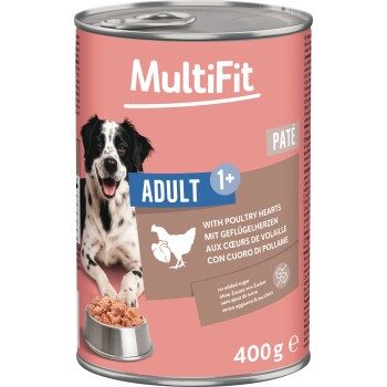 MultiFit FIT+FUN Pastete Geflügelherzen 6x400 g