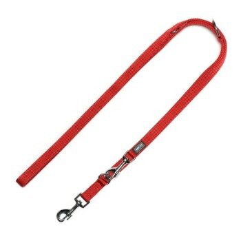 AniOne Nylonführleine Classic 2-lagig rot M