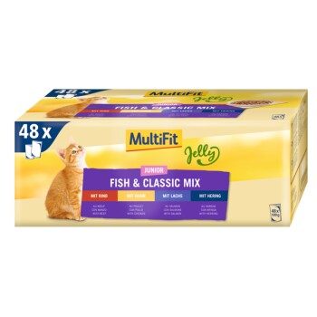 MultiFit Junior Jelly Fish & Classic Mix Multipack 48x100 g