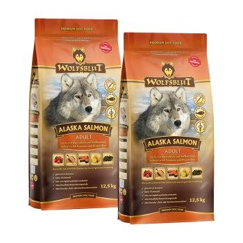 WOLFSBLUT Adult Alaska, mit Lachs und Kartoffel 2x12.5 kg