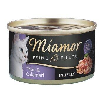 Miamor Feine Filets in Jelly Heller Thunfisch und Calamari 48x100 g