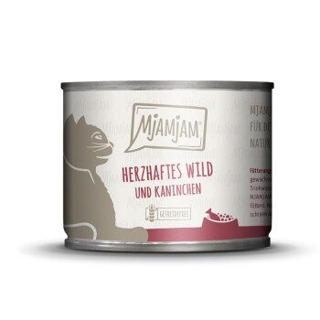 MjAMjAM Nassfutter Katze Adult Wild und Kaninchen 6x200 g