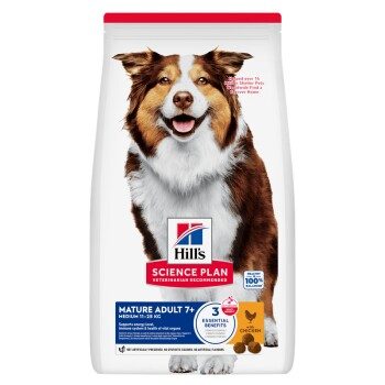 Hill's Science Plan Trockenfutter Hund, Medium Mature Adult mit Huhn 14 kg