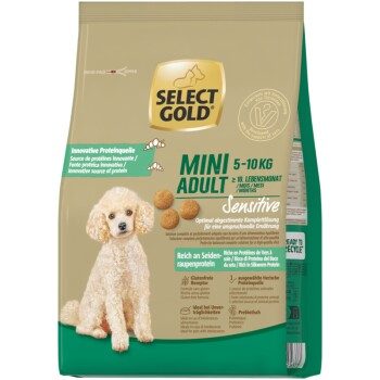 SELECT GOLD Sensitive Trockenfutter Hund Mini Seidenraupenprotein 1 kg