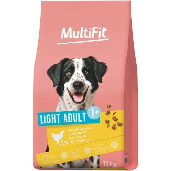 MultiFit Trockenfutter Hund Adult, Light, Huhn mit Reis 12 kg