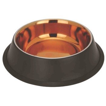Josty Chromstahlnapf Kupfer & Schwarz 250 ml