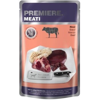 PREMIERE Meati Nassfutter Hund Adult, Rind 20x500 g