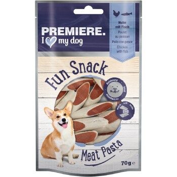 PREMIERE Fun Snack Meat Pasta Huhn mit Fisch 7x70 g