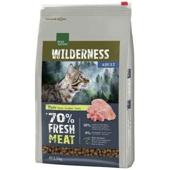 REAL NATURE WILDERNESS Trockenfutter Katze, Adult, Fresh Meat, Pute 2.5 kg