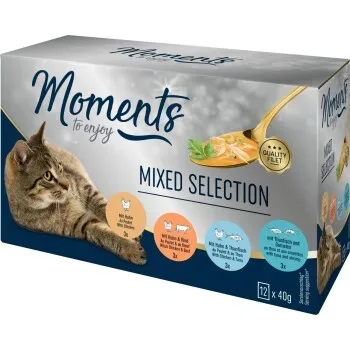 MOMENTS Mixed Selection Nassfutter Katze Adult 12 x 40 g