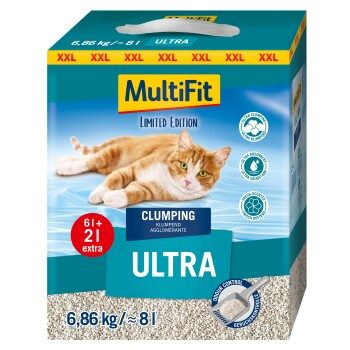 MultiFit Katzenstreu Ultra 6l + 2l Overfill