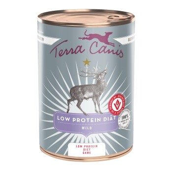Terra Canis Nassfutter Hund Low Protein Diät Wild 6x400 g