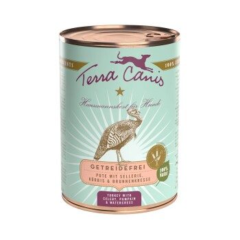 Terra Canis Getreidefrei Adult 6x400g Pute mit Sellerie, Kürbis und Brunnenkresse 6x400 g