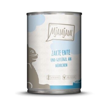 MjAMjAM Nassfutter Katze Adult Ente und Geflügel 6x400 g