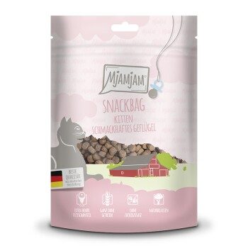 MjAMjAM Snackbag Kitten ? Geflügel 8x125g