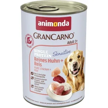 animonda GranCarno Sensitiv Nassfutter Hund Adult, Huhn und Reis 6x400 g