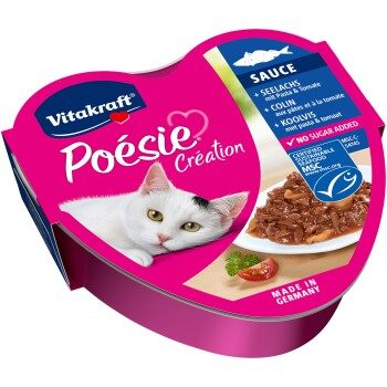 Vitakraft Poésie®Création Seelachs mit Pasta und Tomate 15x85 g
