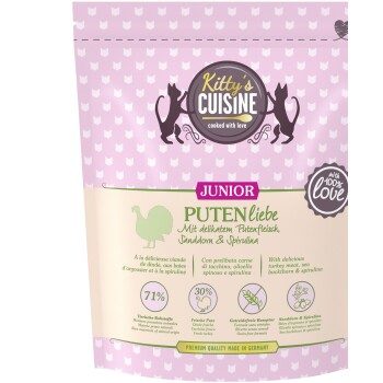 Kitty's Cuisine Trockenfutter Katze Junior Putenliebe 300 g