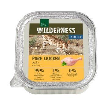 REAL NATURE WILDERNESS Nassfutter Katze, Adult Pure Chicken 32x100 g