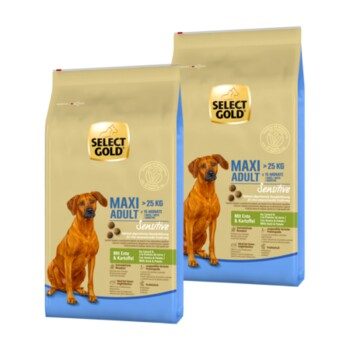 SELECT GOLD Sensitive Adult Maxi Ente und Kartoffel 2x4 kg