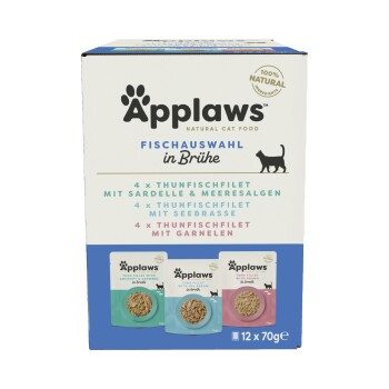 Applaws Nassfutter Katze Adult Multipack Fischvariation 48x70 g