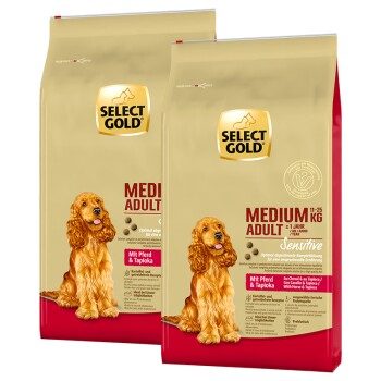 SELECT GOLD Sensitive Adult Medium Pferd und Tapioka 2x12 kg