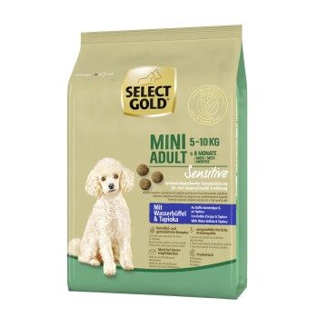 SELECT GOLD Sensitive Trockenfutter Hund Mini Wasserbüffel und Tapioka 1 kg