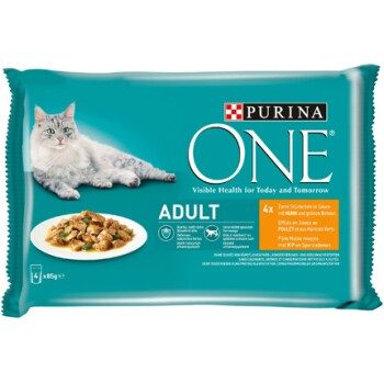 Purina ONE Nassfutter Katze Adult Huhn 48x85 g