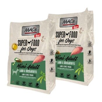 MAC's Dog Mono Mini Adult Trockenfutter Lamm und Süßkartoffel 2x7 kg