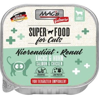 MAC's Vetcare Nierendiät Renal 16x100g Lachs und Huhn