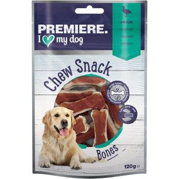 PREMIERE Kauknochen mit Huhn Ente 120 g