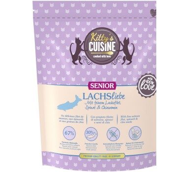 Kitty's Cuisine Trockenfutter Katze Senior Lachsliebe 300 g