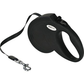 AniOne Rollleine Basic schwarz L