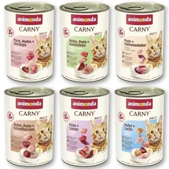 animonda Carny Nassfutter Katze Adult, Mixpaket 6x400 g