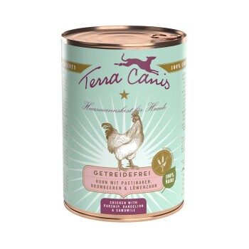 Terra Canis Getreidefrei Adult 6x400g Huhn mit Pastinaken, Brombeeren und Löwenzahn 6x400 g
