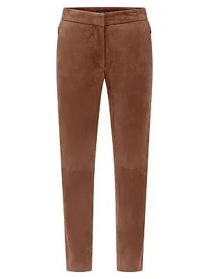 Knöchellange Lederhose Fadenmeister Berlin beige