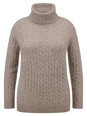 Rollkragen-Pullover Emilia Lay beige