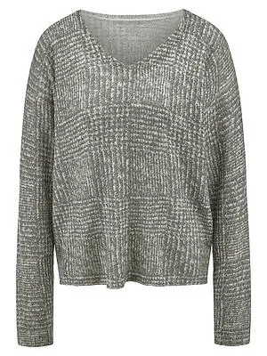 V-Pullover aus Schurwolle und Kaschmir include grün