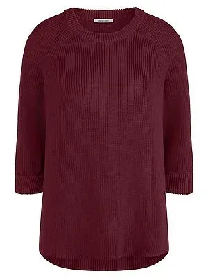 Long-Pullover aus 100% SUPIMA®-­Baumwolle Peter Hahn rot