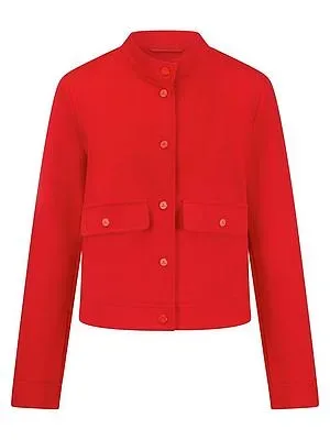 Jersey-Jacke Stehkragen BASLER rot