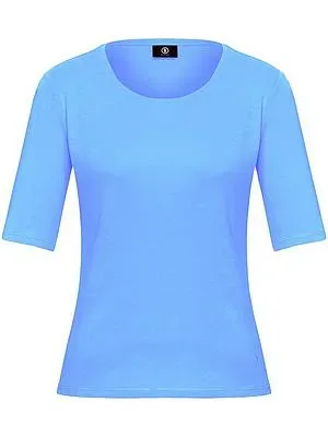 Rundhals-Shirt Modell Velvet Bogner blau