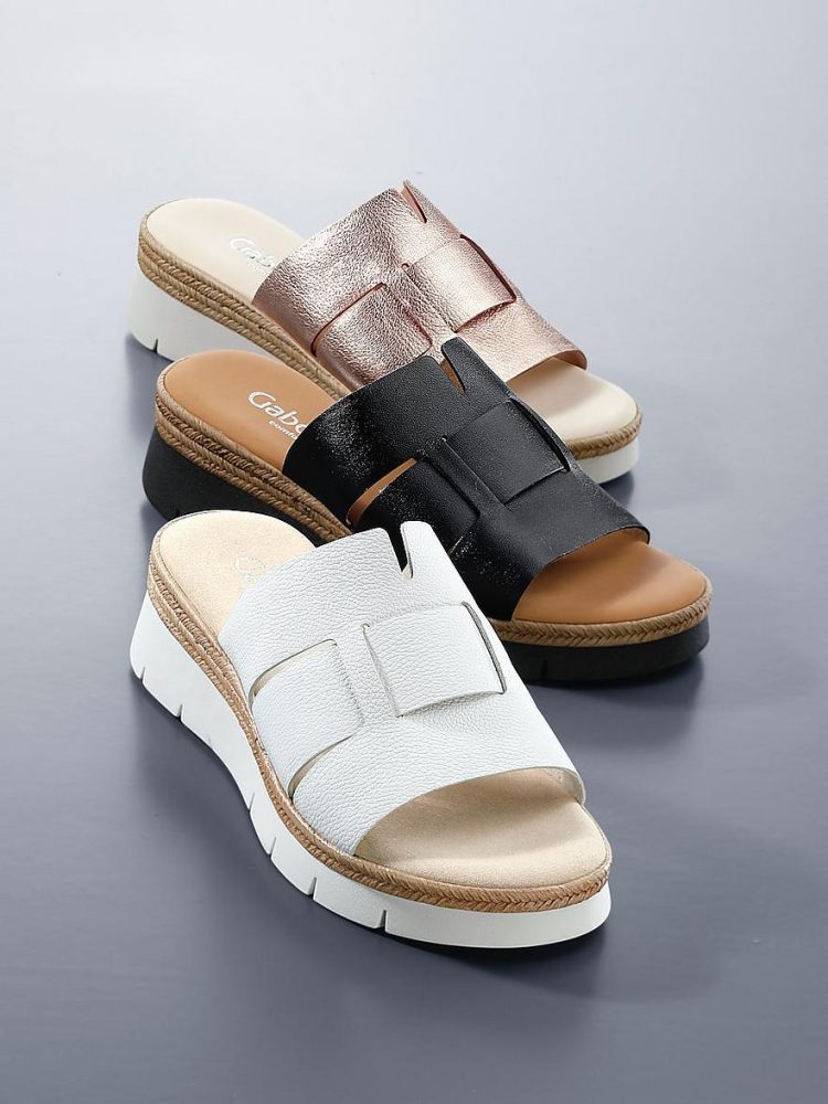 Plateau-Pantolette Gabor Comfort schwarz