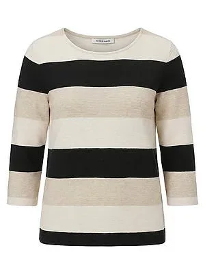 Rundhals-Shirt 3/4-Arm Peter Hahn beige