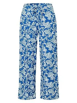 Knöchellange Hose Sanne Green Cotton blau