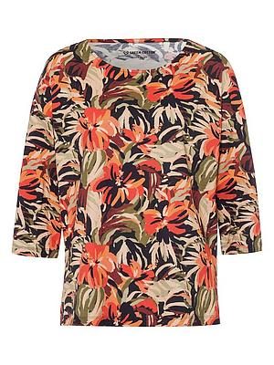 Rundhals-Shirt Gurli Green Cotton schwarz