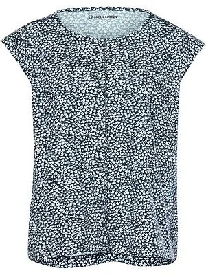 Rundhals-Shirt Anne Sofie Green Cotton blau